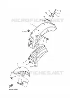 GARDE BOUE pour Yamaha XV125 de 1997