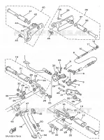 SUPPORT / REPOSE PIEDS pour Yamaha XV125 de 1997