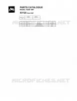 * CATALOG PREFACE * pour Yamaha XV125 de 1997