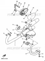 ECHAPPEMENT pour Yamaha XV125 de 1997