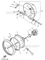 PHARE  pour Yamaha XV125 de 1997