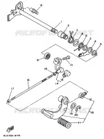 AXE DE SELECTEUR / PEDALE pour Yamaha XV125 de 1997