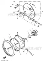 PHARE  pour Yamaha XV125 de 1997