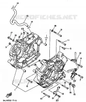 CARTER MOTEUR pour Yamaha XV125 de 1997