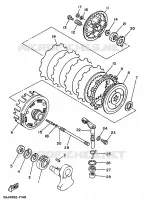 EMBRAYAGE DE DEMARREUR pour Yamaha XV125 de 1997