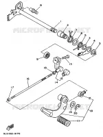 AXE DE SELECTEUR / PEDALE pour Yamaha XV125 de 1997