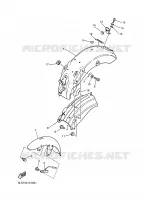 GARDE BOUE pour Yamaha XV125 de 1997