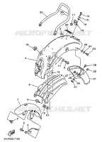 GARDE BOUE pour Yamaha XV125 de 1997