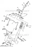 DIRECTION pour Yamaha XV125 de 1997