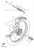 ROUE AVANT pour Yamaha XV125 de 1997