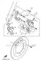 ETRIER DE FREIN AVANT pour Yamaha XV125 de 1997