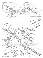 SUPPORT / REPOSE PIEDS pour Yamaha XV125 de 1997