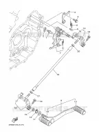 AXE DE SELECTEUR / PEDALE pour Yamaha XV1600A de 2002