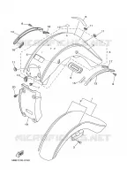 GARDE BOUE pour Yamaha XV1600A de 2002