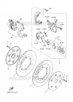 ETRIER DE FREIN AVANT pour Yamaha XV1600A de 2002