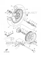 ROUE ARRIERE pour Yamaha XV1600A de 2002