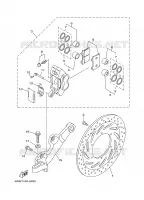 ETRIER DE FREIN ARRIERE pour Yamaha XV1600A de 2002