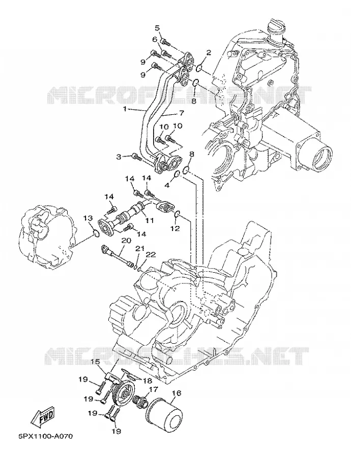 FILTRE A HUILE Yamaha MOTO 1700 2003 ROADSTAR WARRIOR  XV17PCRC