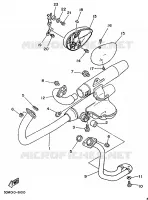 ECHAPPEMENT pour Yamaha XV250 de 1995