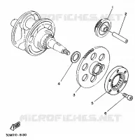 EMBRAYAGE DE DEMARREUR pour Yamaha XV250 de 1995