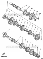TRANSMISSION pour Yamaha XV250 de 1995