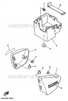 COUVERCLE LATERAL pour Yamaha XV250 de 1995