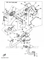 ECHAPPEMENT pour Yamaha XV250S de 1999