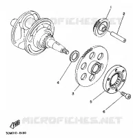 EMBRAYAGE DE DEMARREUR pour Yamaha XV250S de 1999