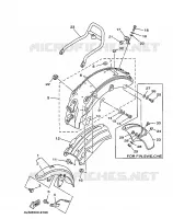 GARDE BOUE pour Yamaha XV250S de 1999