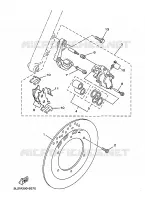 ETRIER DE FREIN AVANT pour Yamaha XV250S de 1999