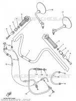 GUIDON ET CABLES pour Yamaha XV250S de 1999