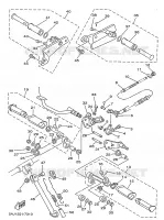 SUPPORT / REPOSE PIEDS pour Yamaha XV250S de 1999