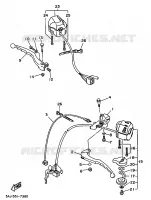 COMMODO / LEVIER pour Yamaha XV250S de 1999