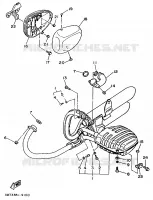 ECHAPPEMENT pour Yamaha XV535 de 1990