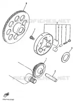 EMBRAYAGE DE DEMARREUR pour Yamaha XV535 de 1990