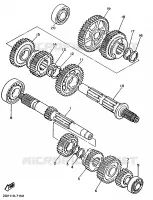 TRANSMISSION pour Yamaha XV535 de 1990