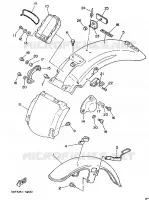GARDE BOUE pour Yamaha XV535 de 1990