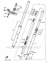 FOURCHE pour Yamaha XV535 de 1990