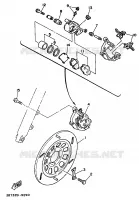 ETRIER DE FREIN AVANT pour Yamaha XV535 de 1990