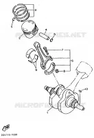 VILEBREQUIN / PISTON pour Yamaha XV535 de 1990