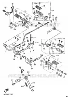 SUPPORT / REPOSE PIEDS pour Yamaha XV535 de 1990