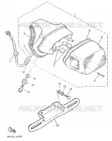 FEU ARRIERE pour Yamaha XV535 de 1990