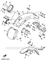 GARDE BOUE pour Yamaha XV535 de 1990