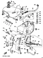 RESERVOIR A ESSENCE pour Yamaha XV535 de 1990