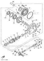 CARDAN / COUPLE CONIQUE pour Yamaha XV535 de 1992