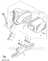 FEU ARRIERE pour Yamaha XV535 de 1992
