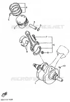 VILEBREQUIN / PISTON pour Yamaha XV535 de 1994