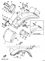 GARDE BOUE pour Yamaha XV535 de 1994