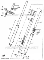 FOURCHE pour Yamaha XV535 de 1995