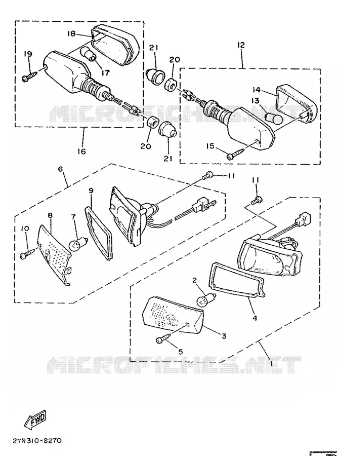 CLIGNOTANT Yamaha SCOOTER 50 1991 JOG  CY50